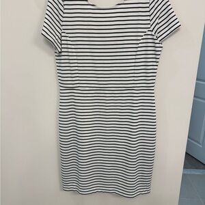 Banana Republic Factory Black and White Raglan Sheath Dress